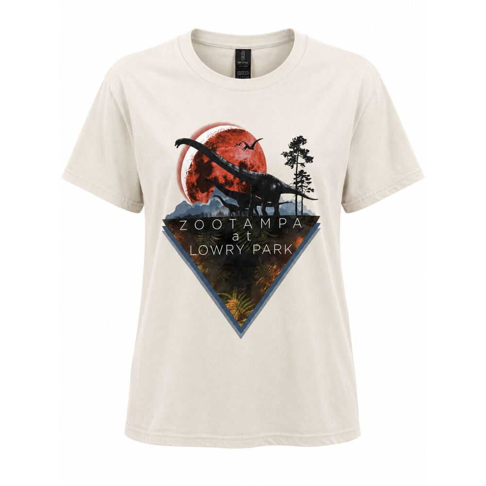 ZooTampa at Lowry Park Dinosaur Graphic T-Shirt Gildan Softstyle Large